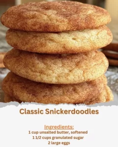 Freshly baked classic snickerdoodles with cinnamon sugar