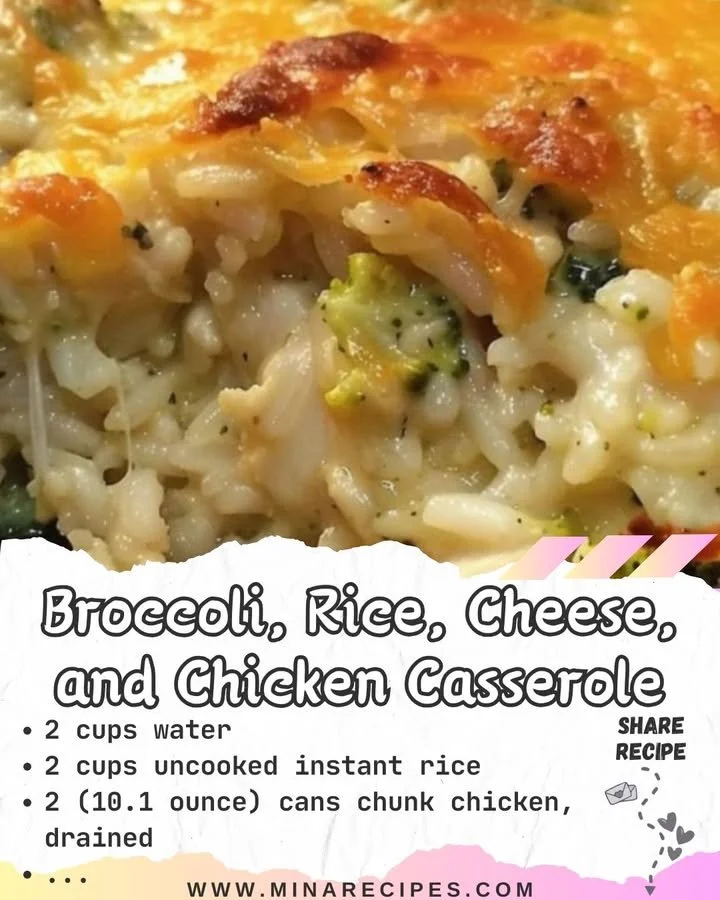 Comforting cheesy chicken and broccoli bake, a perfect family dinner recipe.