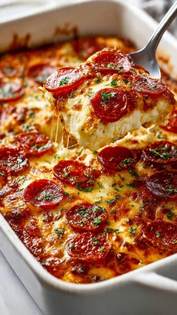 Cottage Cheese Pizza Bowl with fresh toppings and a crispy crust