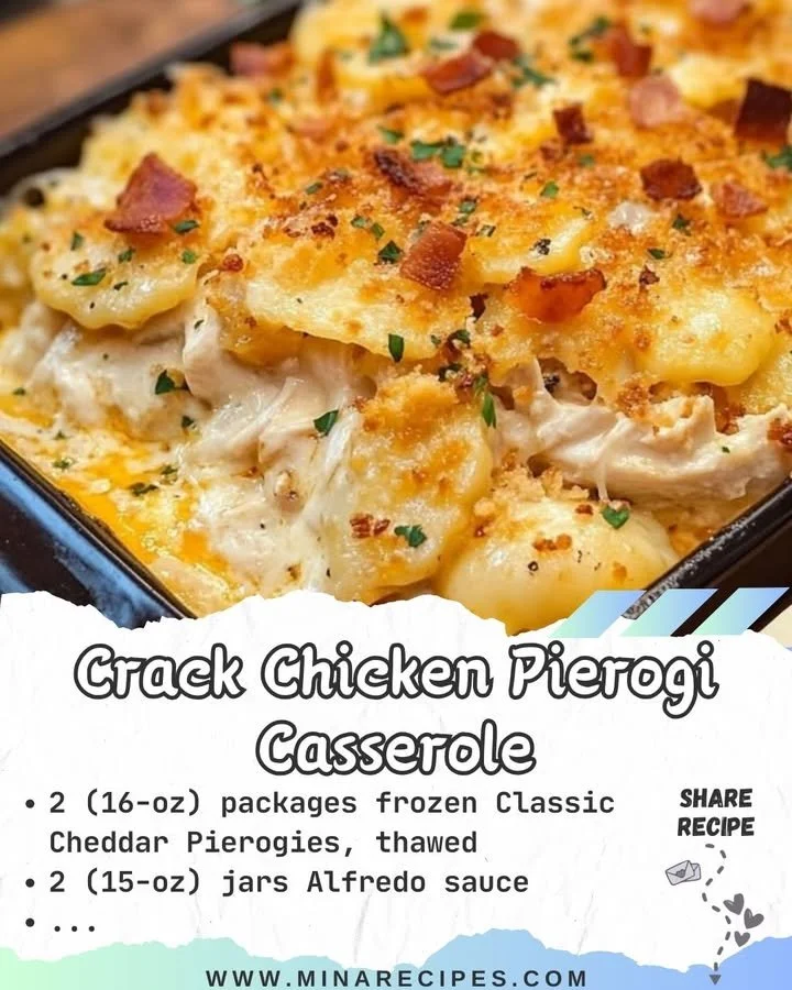 Crack Chicken Pierogi Casserole