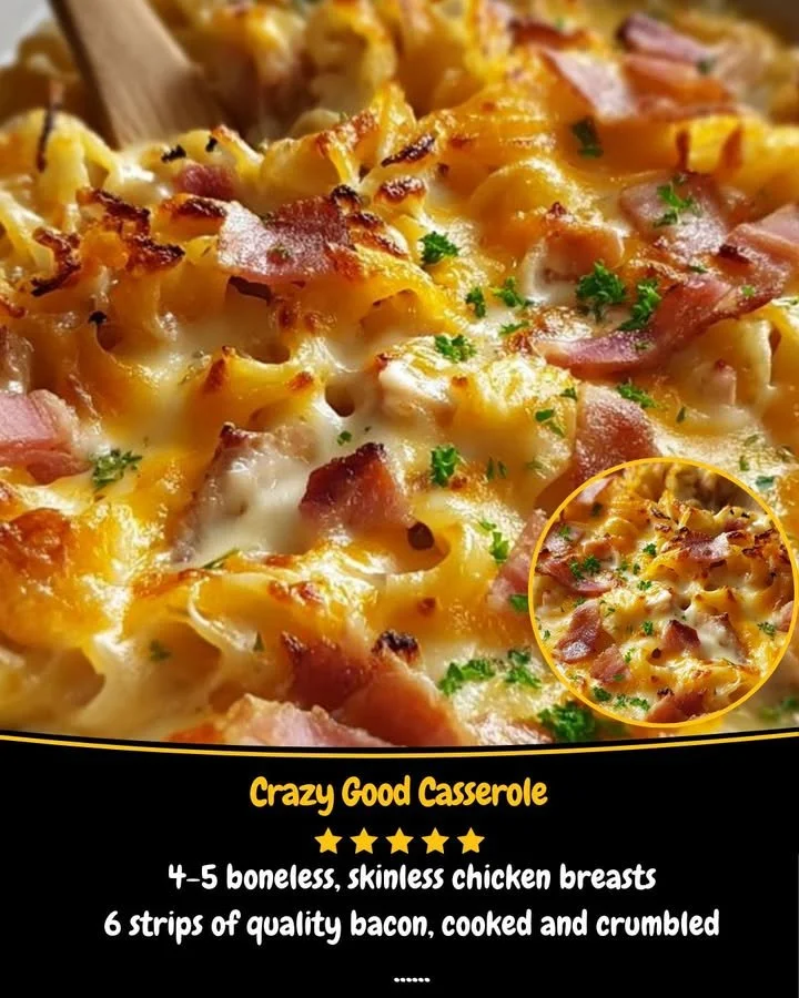 Delicious Crazy Good Casserole recipe ready to serve