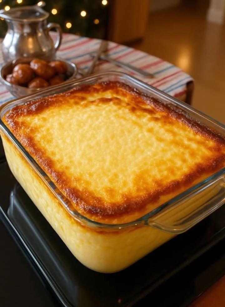 Delicious cream cheese corn casserole baked in a creamy, cheesy sauce