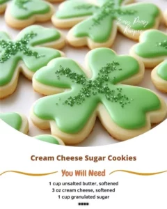 Delicious cream cheese sugar cookies stacked on a plate