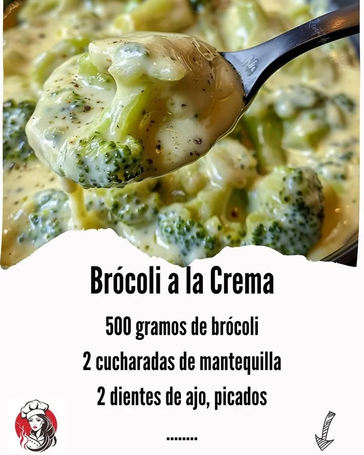 Creamy broccoli dish served in a bowl, garnished for presentation.