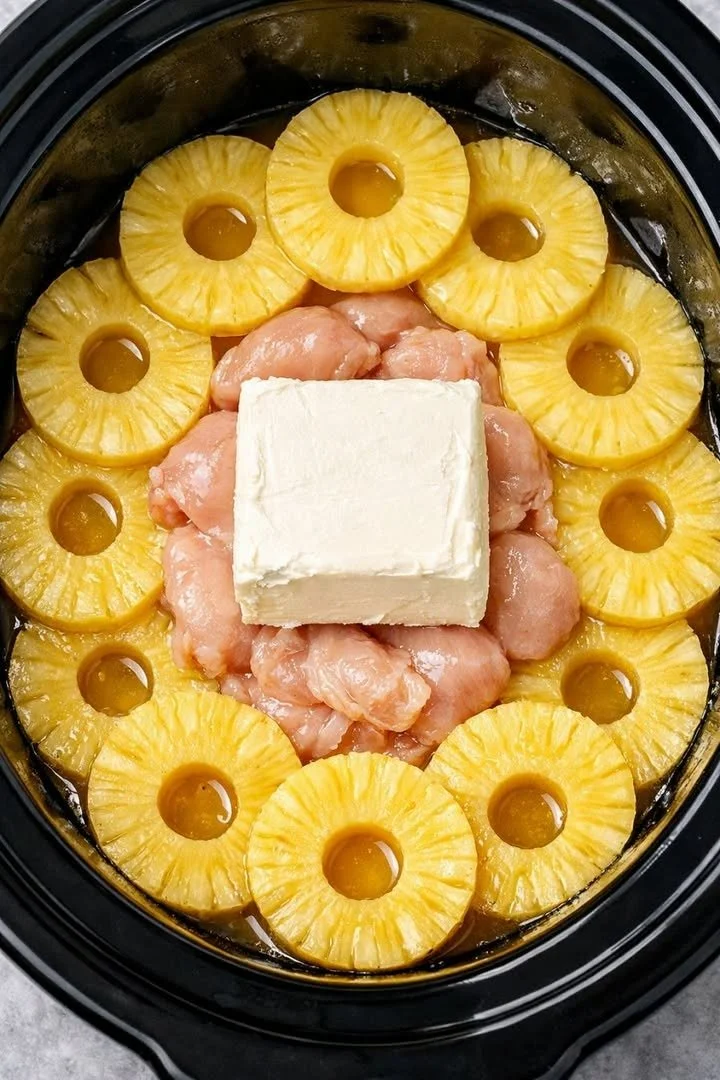 Creamy chicken dip served in a bowl with tortilla chips on the side