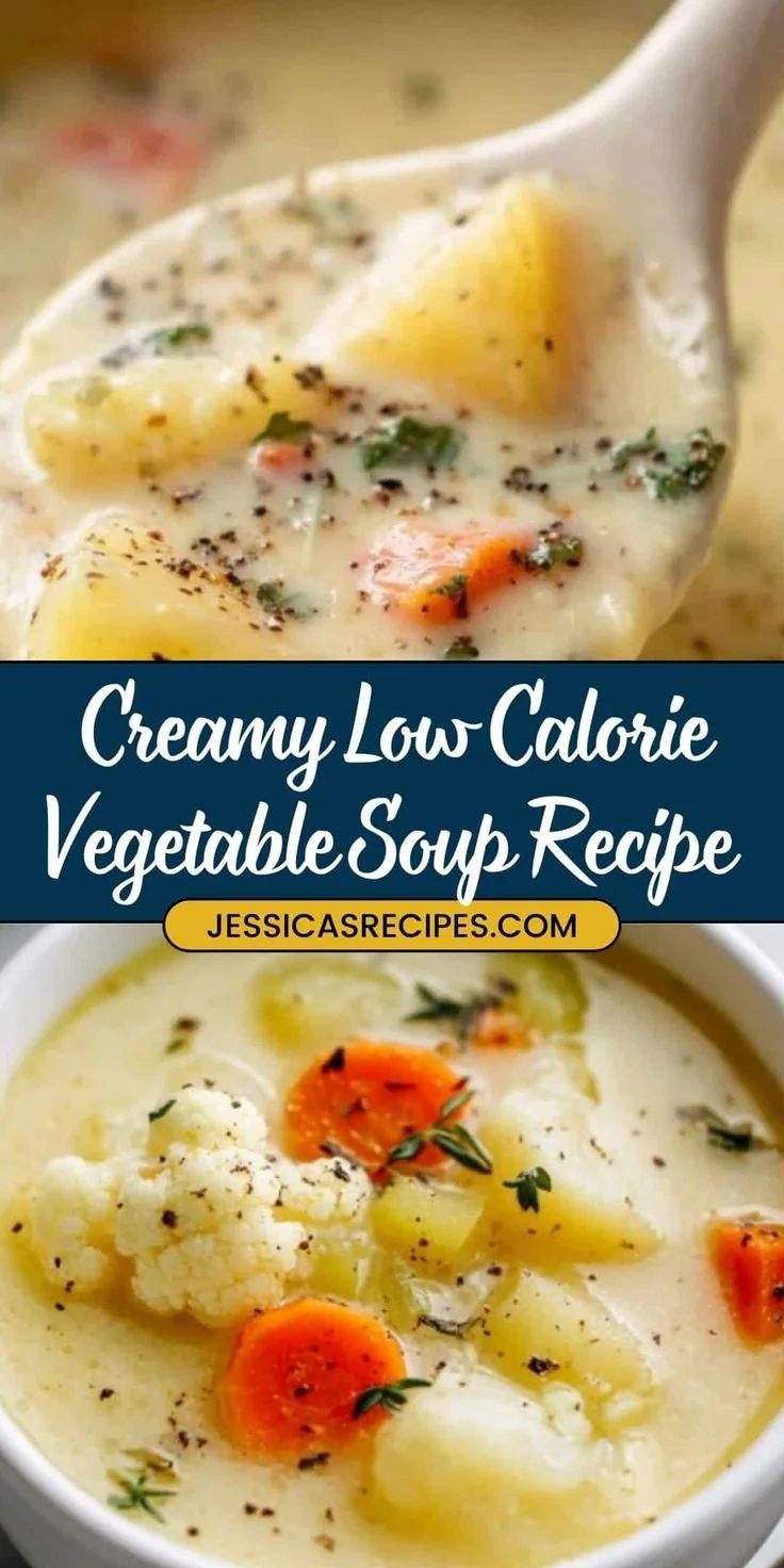 Creamy Low-Calorie Vegetable Soup Recipe