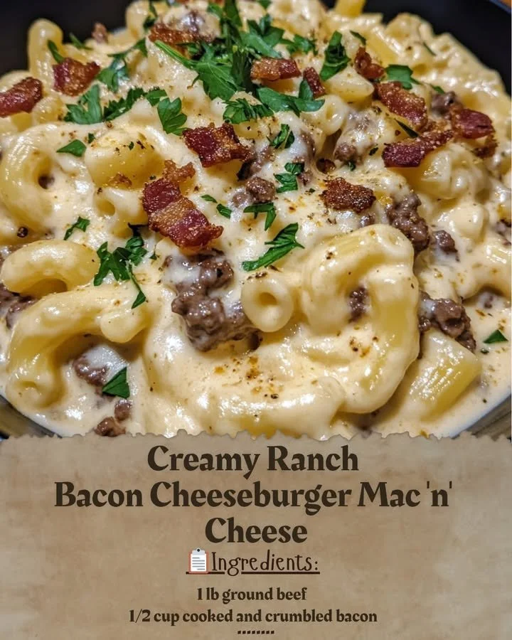 Creamy Ranch Bacon Cheeseburger Mac 'n' Cheese