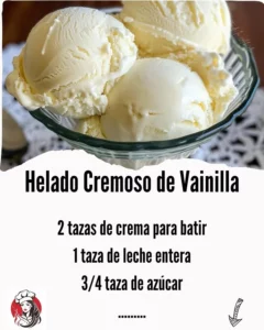 Delicious creamy vanilla ice cream served in a bowl with a spoon.