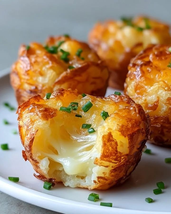 Crispy cheddar mashed potato bites served on a plate for a tasty appetizer