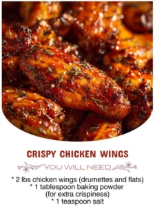 Plate of delicious crispy chicken wings with dipping sauce