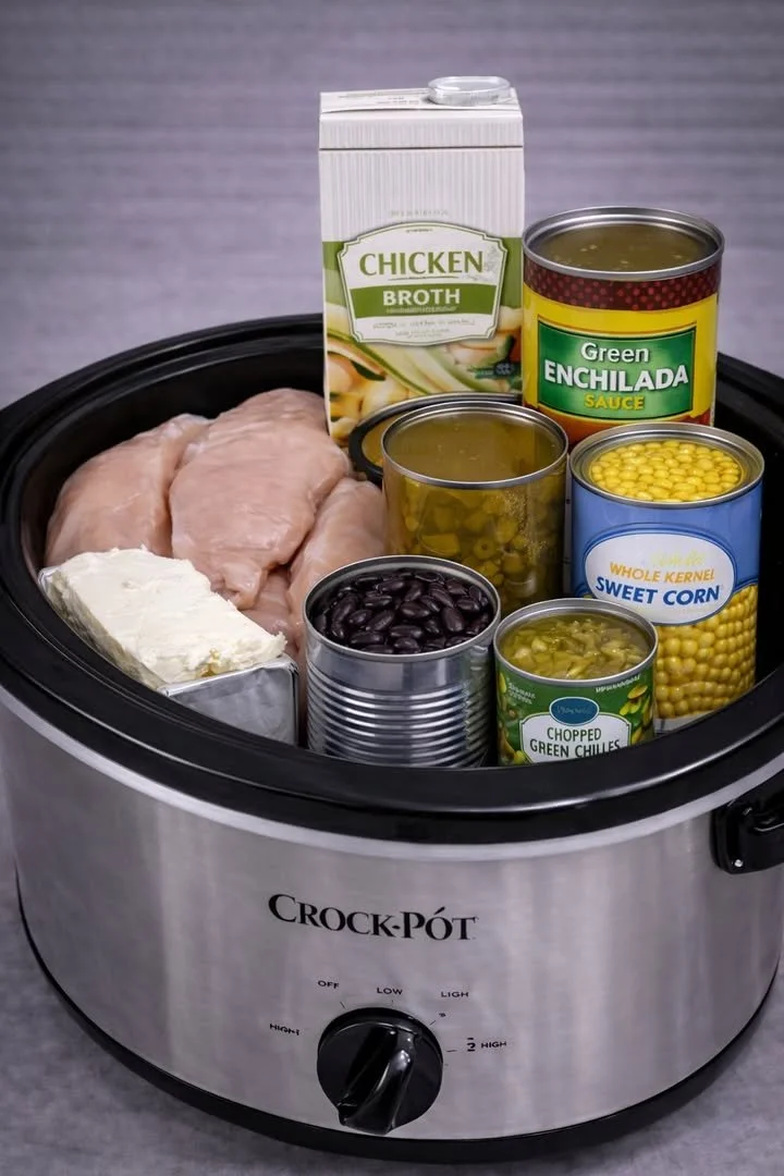 Crock Pot Green Enchilada Chicken Soup
