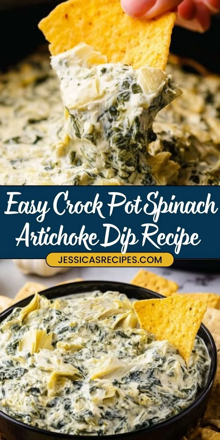 Crock Pot Spinach Artichoke Dip Recipe