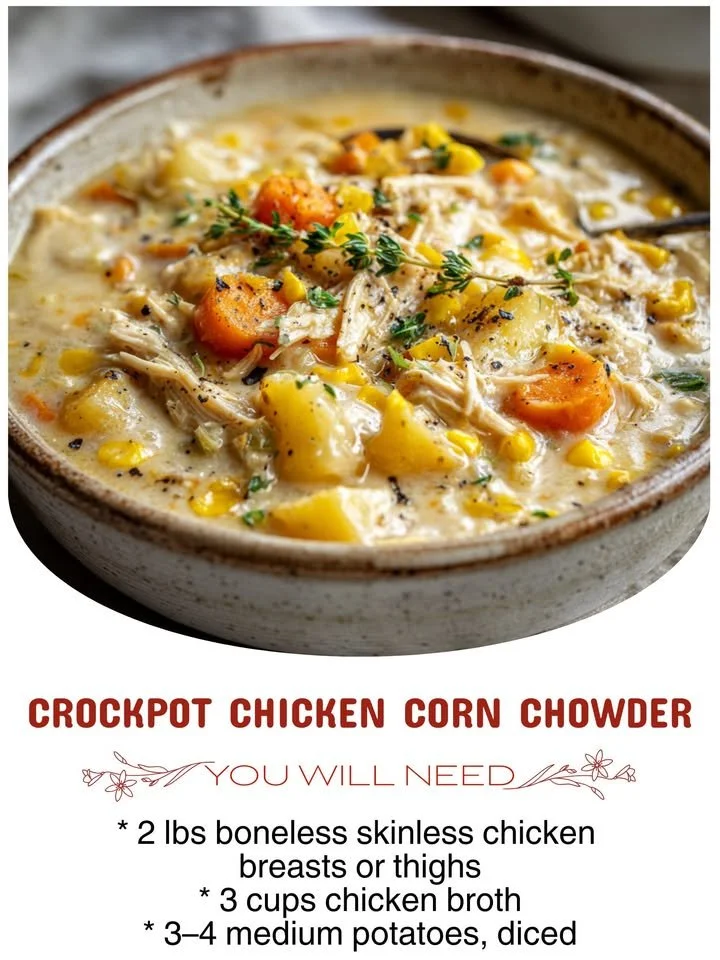 Crockpot Chicken Corn Chowder