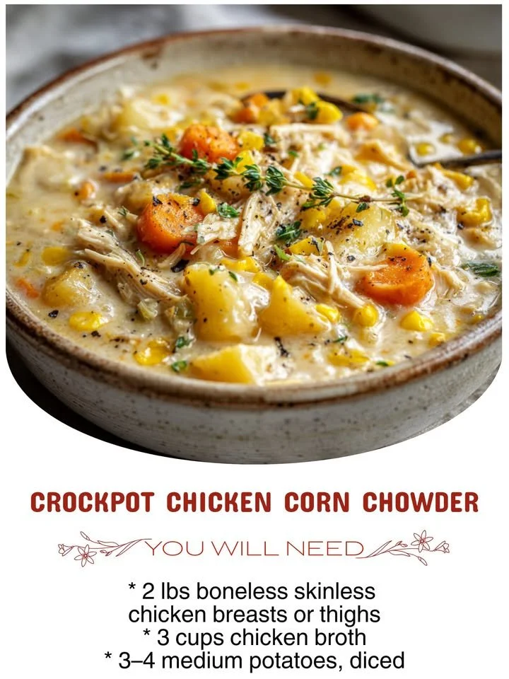 Crockpot Chicken Corn Chowder