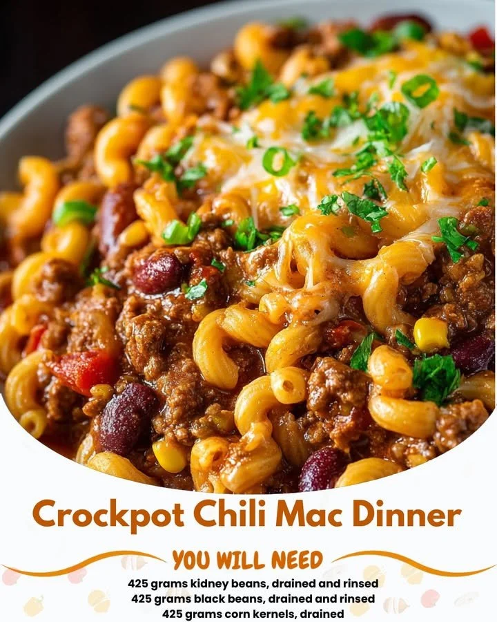 Crockpot Chili Mac Dinner