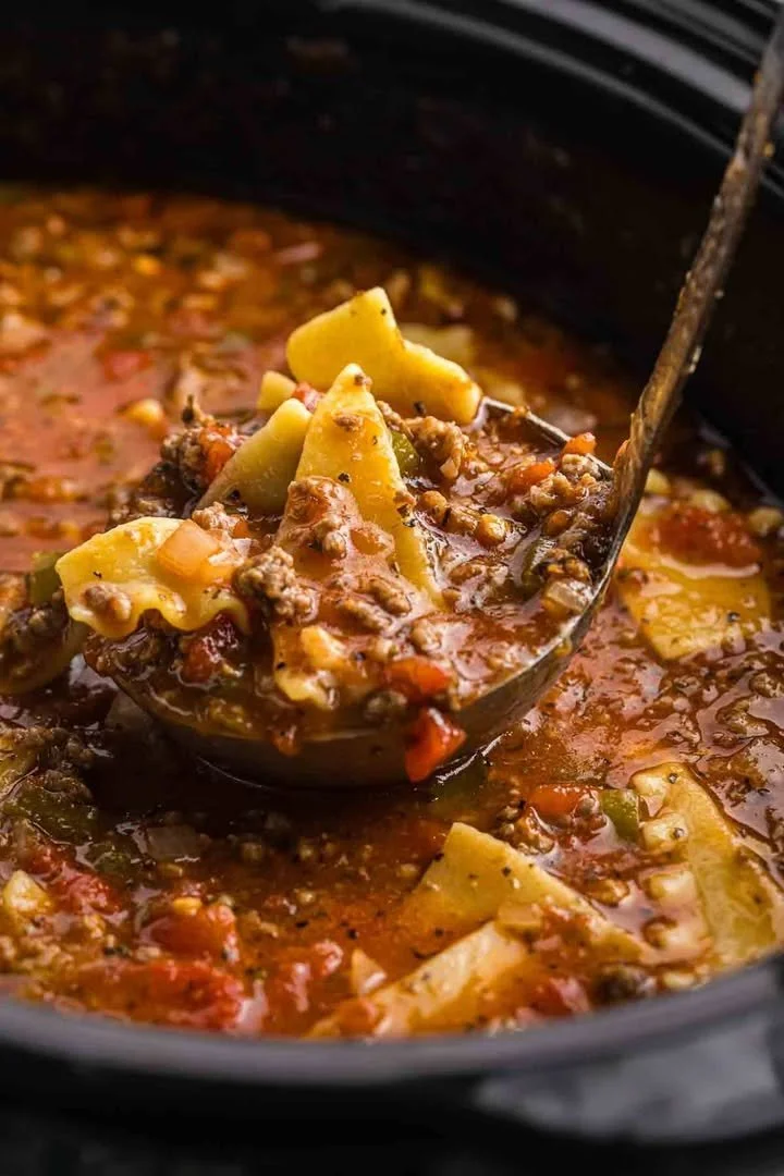 Crockpot Lasagna Soup