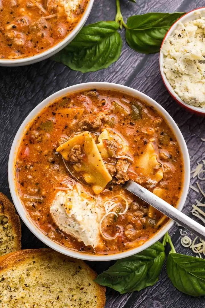 Crockpot Lasagna Soup