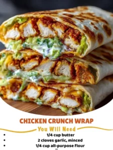 Crunchy Bacon Chicken Ranch Wrap with crispy bacon, chicken, and ranch dressing