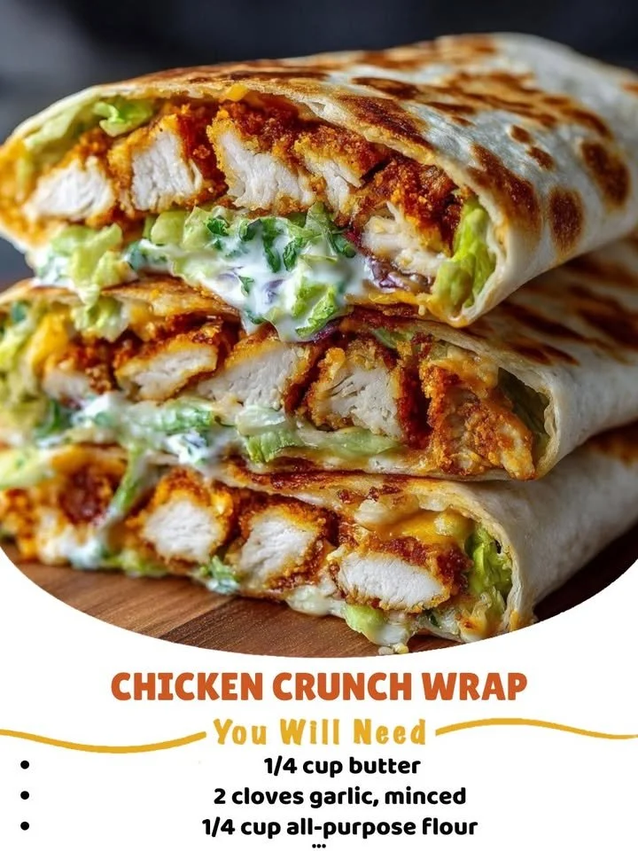 Crunchy Bacon Chicken Ranch Wrap with crispy bacon, chicken, and ranch dressing