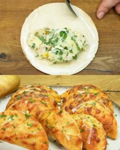 Delicious crunchy potato tuna casserole served in a baking dish