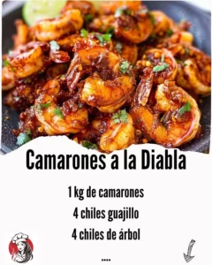 Delicious plate of deviled shrimp garnished with herbs and spices