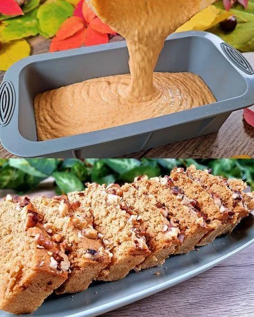 Healthy diet cake with oats, apples, and raisins on a wooden table