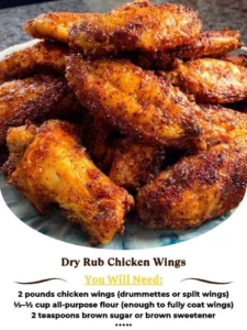 Savory dry rub chicken wings seasoned to perfection for a tasty snack