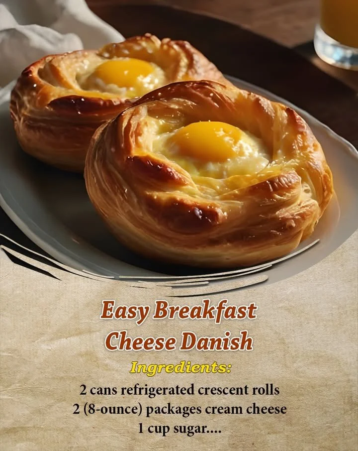 Easy cheese danish pastry for a delicious breakfast