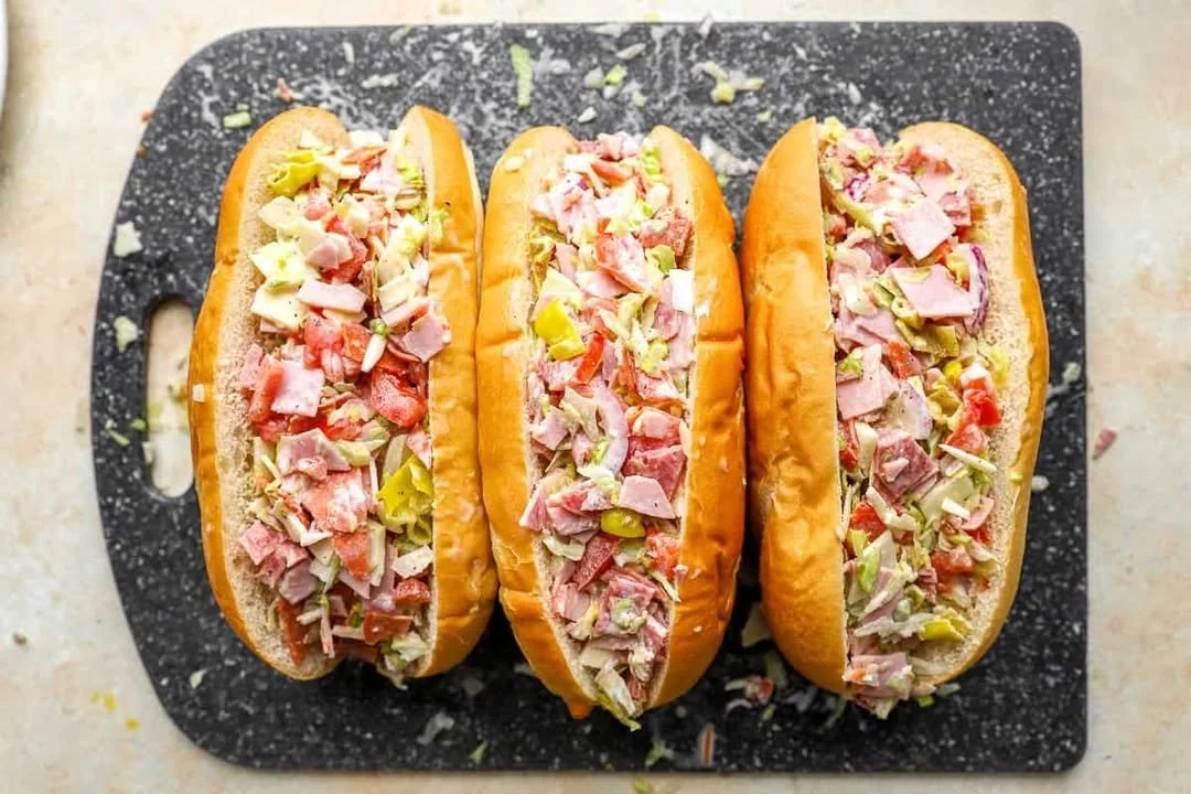 Easy chopped Italian sandwich made with fresh ingredients and flavors.