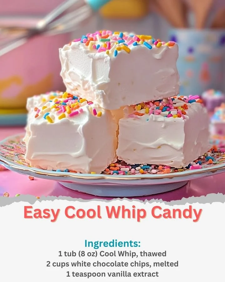 Delicious Easy Cool Whip Candy dessert ready to serve.