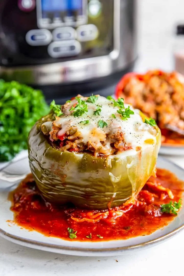 Easy Crockpot Stuffed Peppers