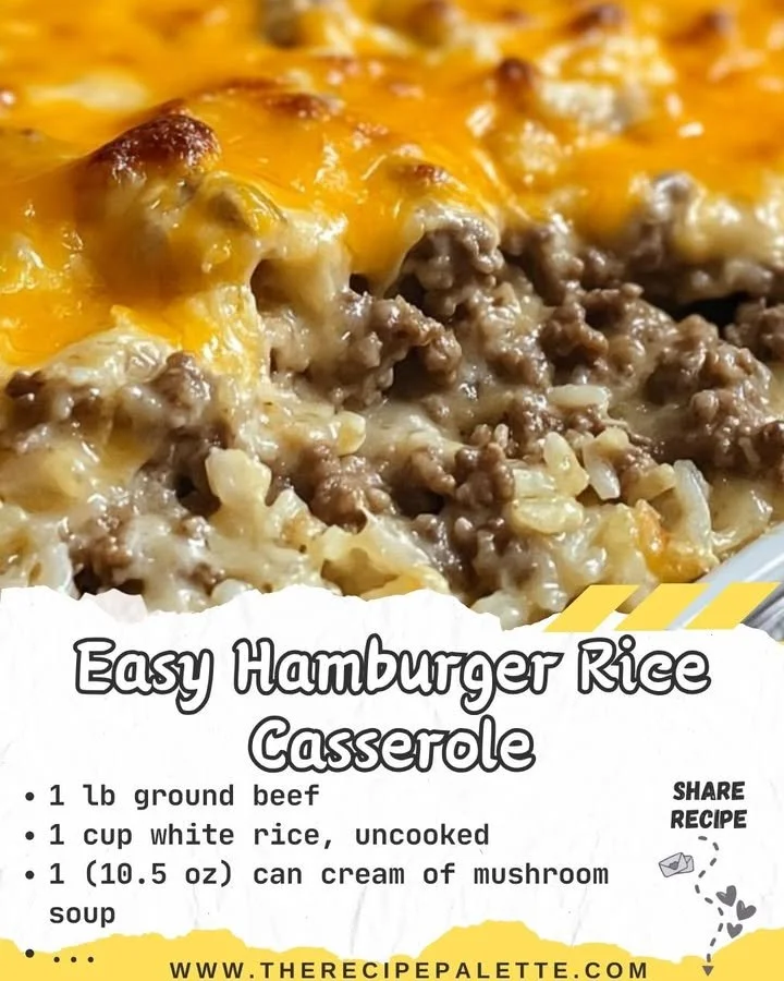 Easy Hamburger Rice Casserole