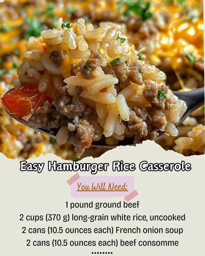Easy Hamburger Rice Casserole