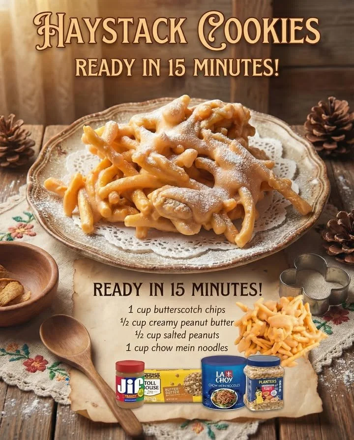 Easy haystack cookies made with butterscotch and crunchy ingredients.