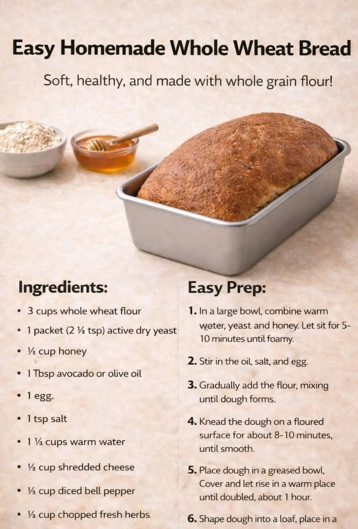 Sliced homemade whole wheat bread on a cutting board.