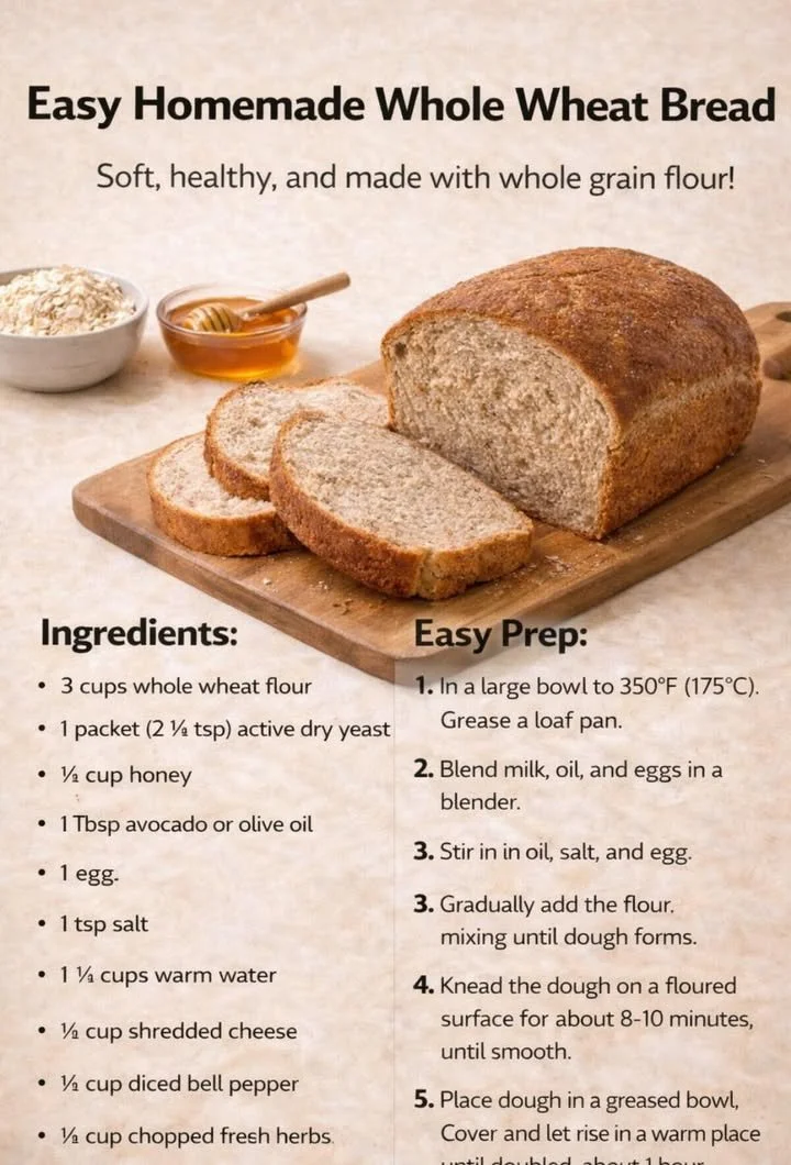 Slice of homemade whole wheat bread fresh out of the oven