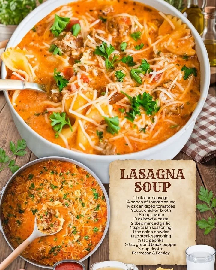 Easy Lasagna Soup