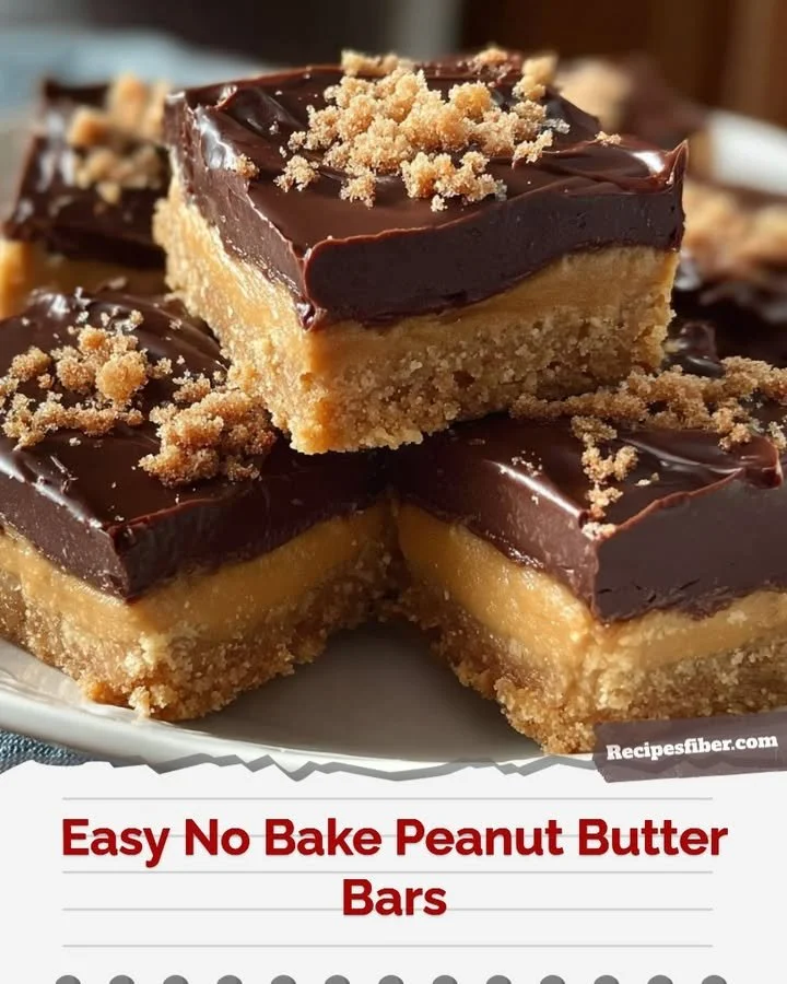 Easy No Bake Peanut Butter Bars