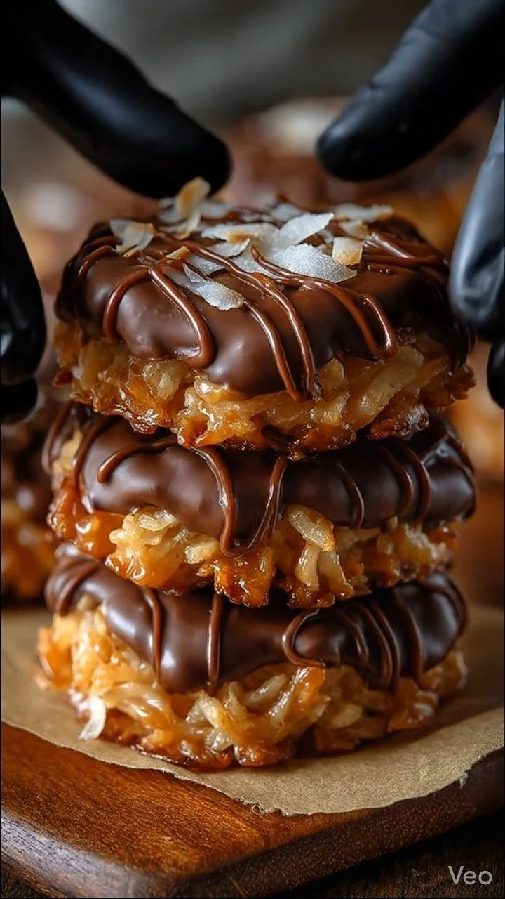 Easy No-Bake Samoa Cookies