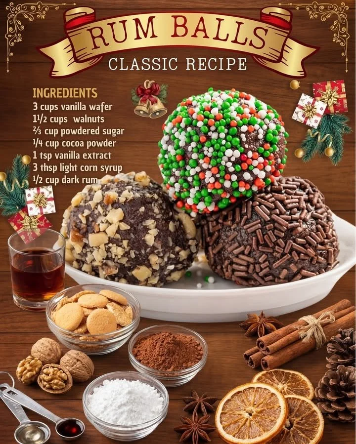Delicious and easy homemade rum balls for festive occasions