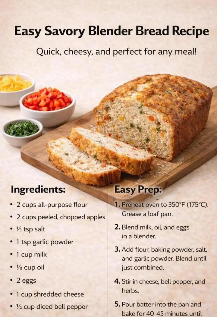 Easy Savory Blender Bread Recipe