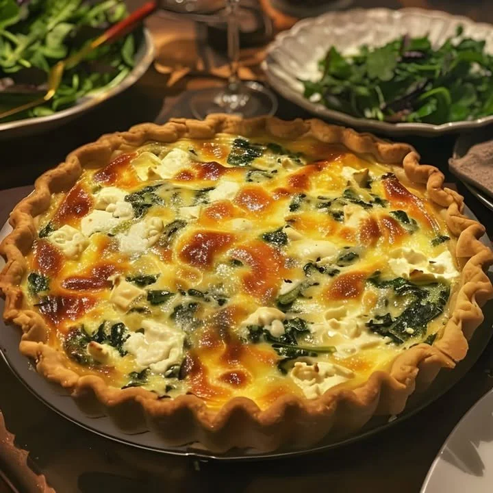 Elegant Ricotta and Spinach Quiche