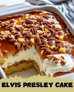 Delicious Elvis Presley Cake with frosting and cherries, inspired by classic flavors.