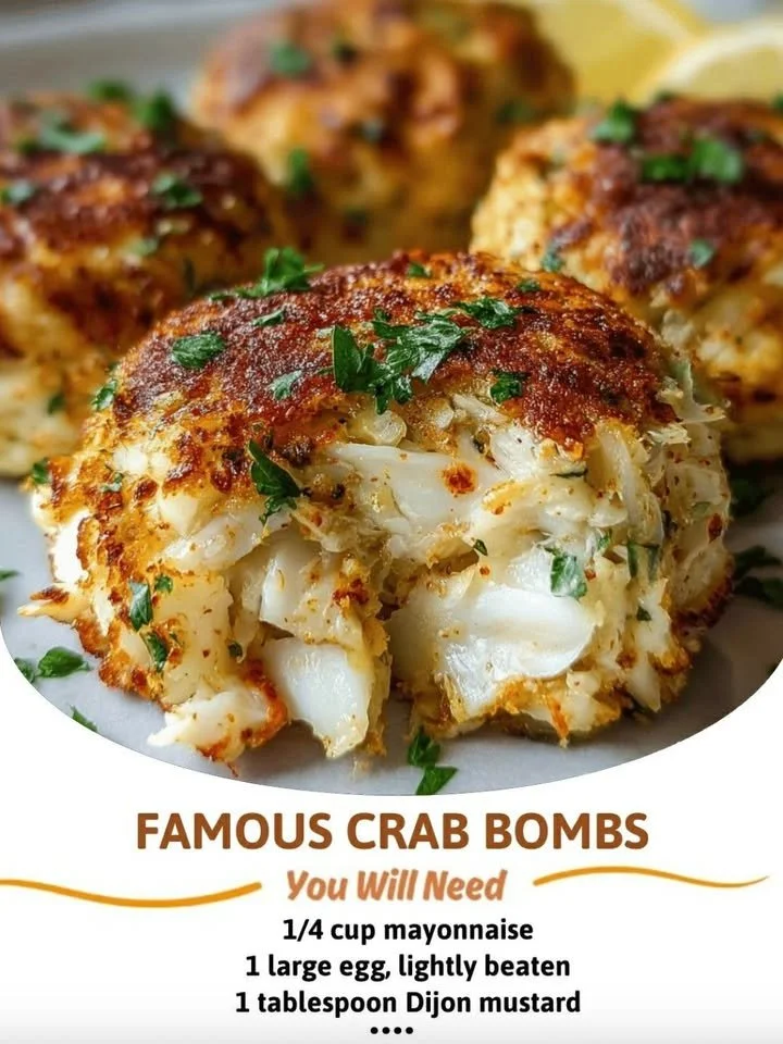 Delectable crab bombs, a popular seafood dish bursting with flavor.