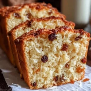 Festive Trinidad Coconut Sweet Bread baked with coconut and spices
