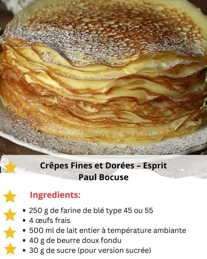 Fine and Golden Crepes