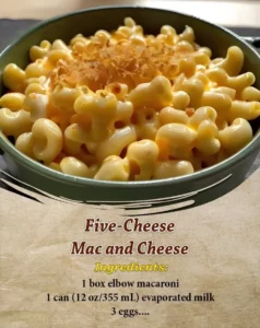 Creamy Five-Cheese Mac and Cheese topped with golden breadcrumbs
