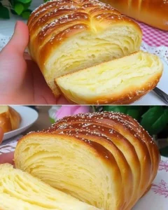 Freshly baked fluffy bread loaf with a golden crust