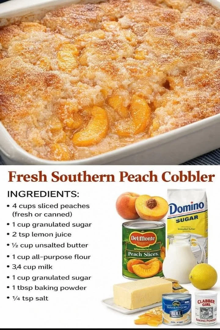Fresh Southern Peach Cobbler