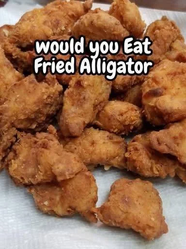 Deliciously crispy Fried Alligator served with dipping sauce